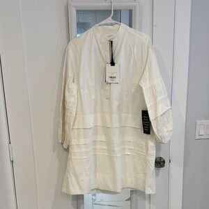Tuckernuck Cream Shirt Dress